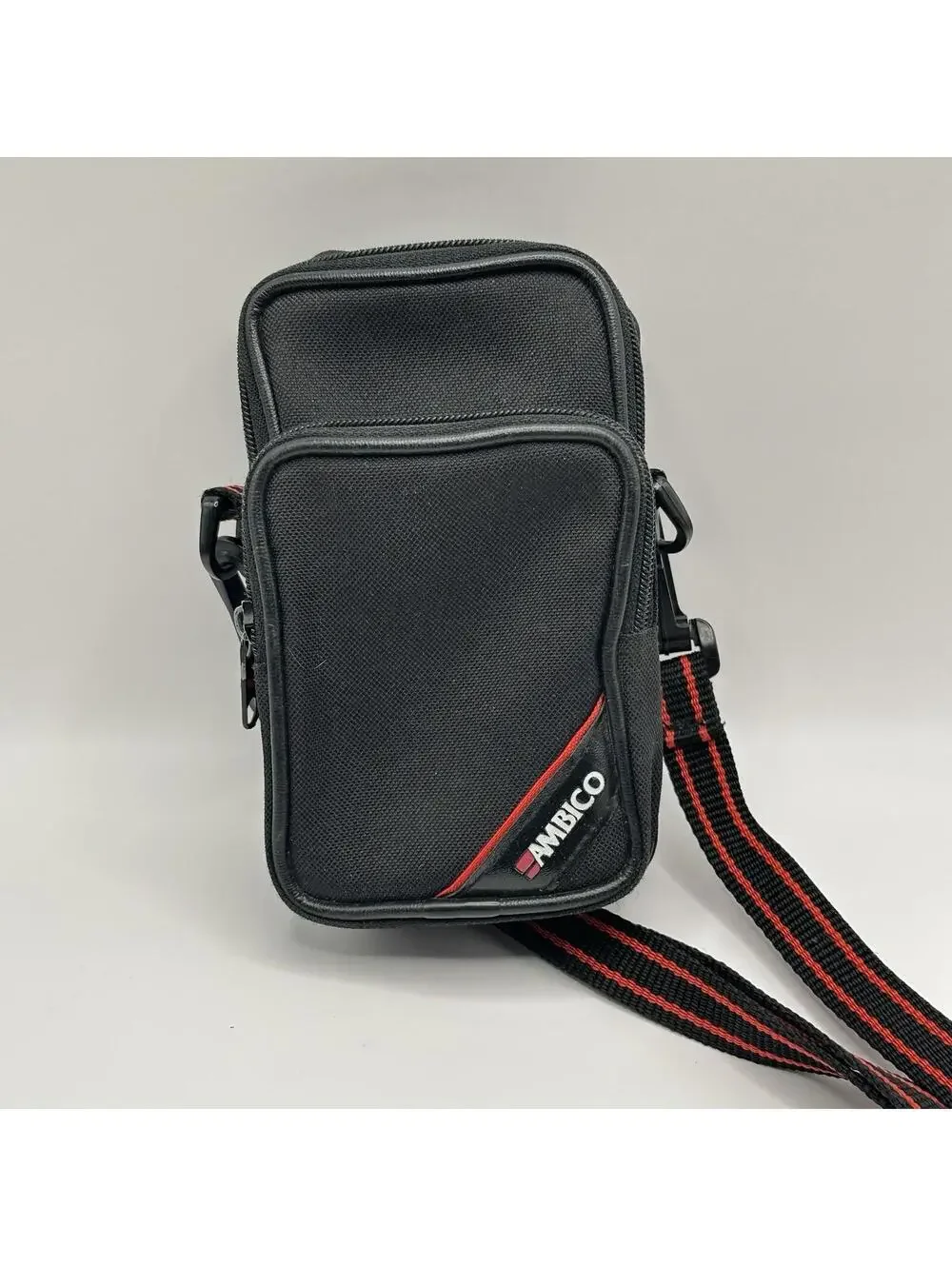 Ambico Camera Bag black Canvas Small Adjustable strap Crossbody Zippered
